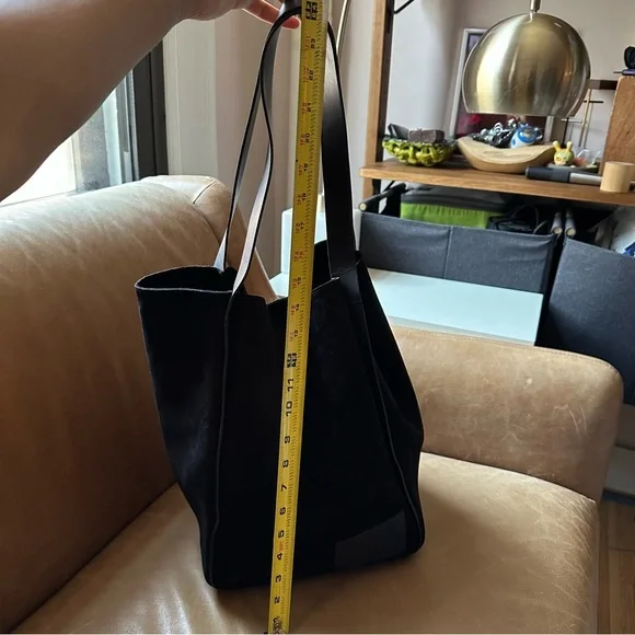 Shinola Detroit suede leather Birdy Day Tote slouchy structured luxury work - Picture 15 of 17